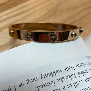 Tory Burch Rose Gold Color Bangle Bracelet